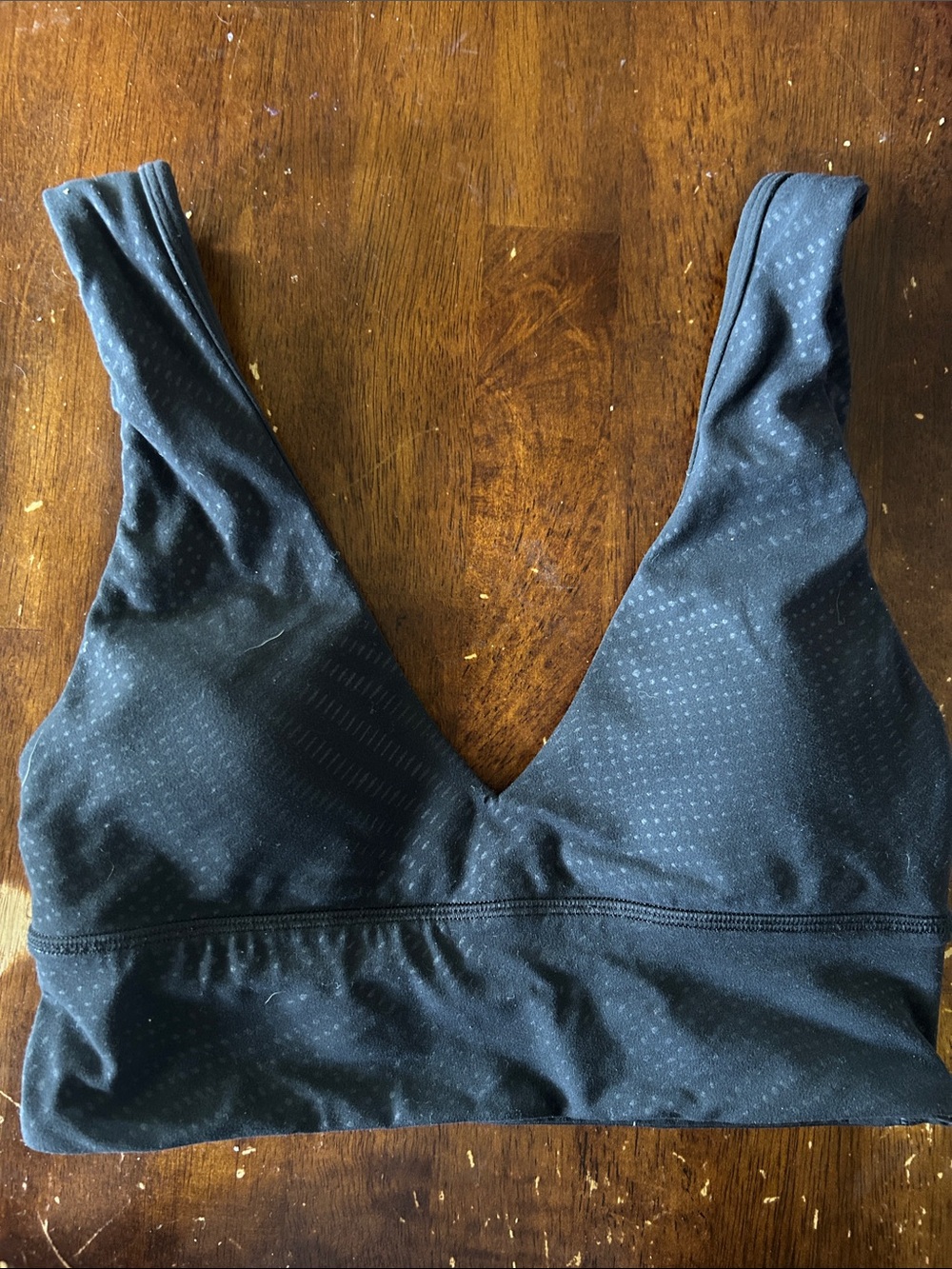 lululemon athletica Black V‑Neck Wireless Sports Bralette